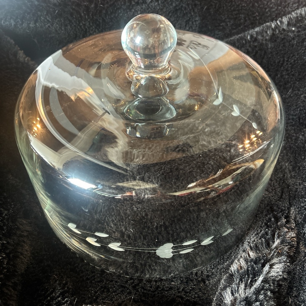 Clear Glass Dome with Heart Design
